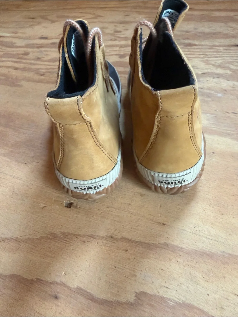 Sorel Tan and Black Waterproof Duck Boot